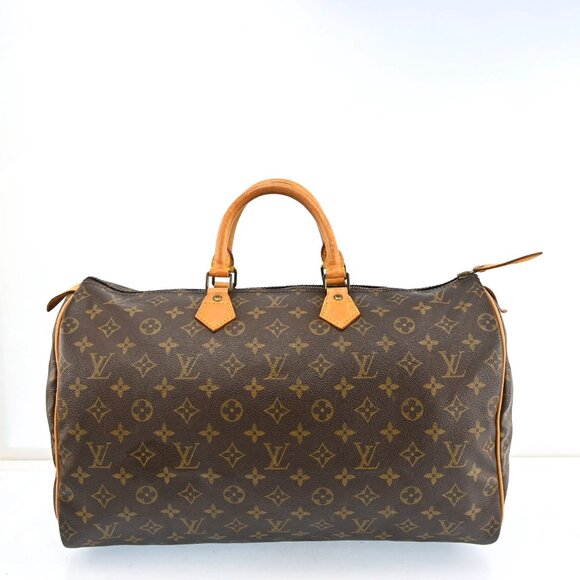 AUTHENTIC LOUIS VUITTON Monogram Speedy 40 Hand Bag bsj630-112925 - Picture 1 of 16